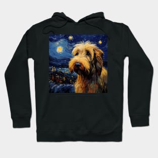 Briard in Starry Night style Hoodie